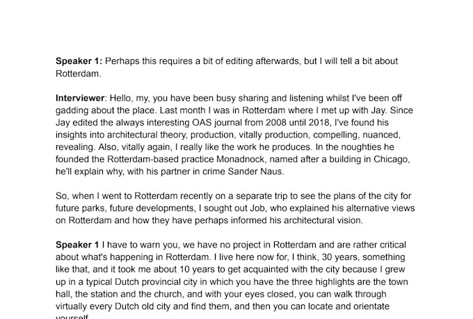do a flawless transcription of your interview